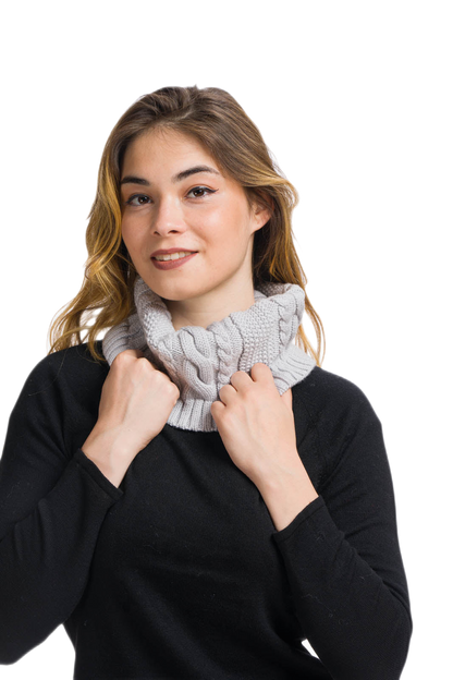 Clara: gola aquecedora feminina em lã merino