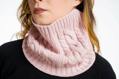 Clara: gola aquecedora feminina em lã merino