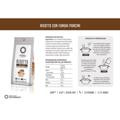 Risotto con Setas Porcini 250gr. - Tenuta Margherita