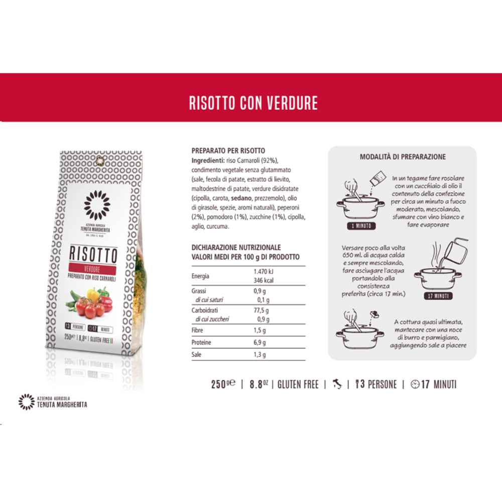 Risotto de verduras 250gr.