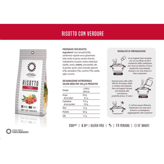 Risotto de verduras 250gr.