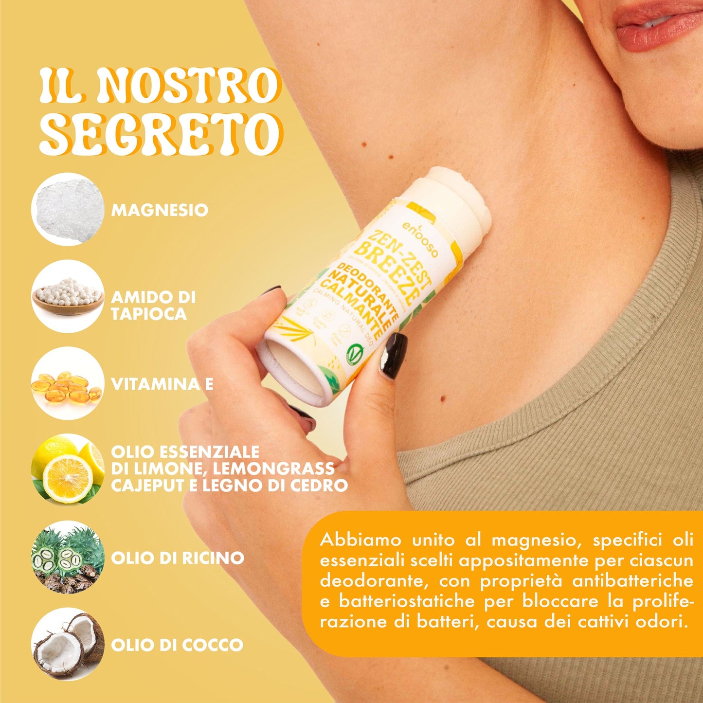 Beruhigendes festes Deodorant - Zen Zest Breeze
