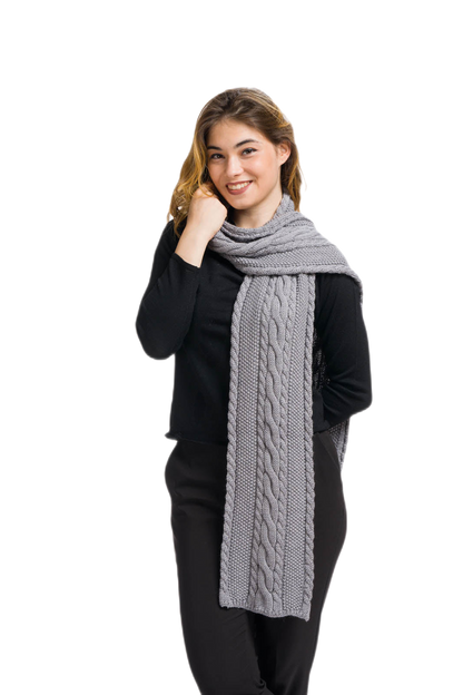 Sophia: cachecol feminino em lã merino