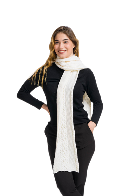 Sophia: cachecol feminino em lã merino