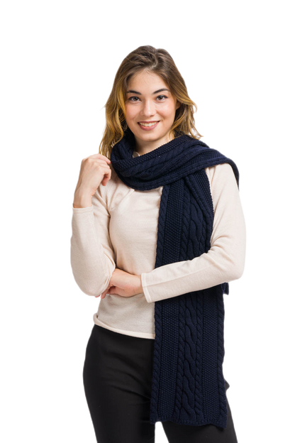 Sophia: cachecol feminino em lã merino