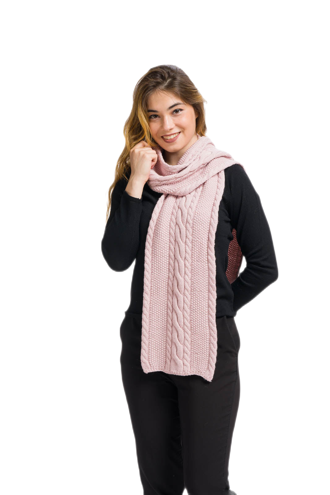 Sophia: cachecol feminino em lã merino