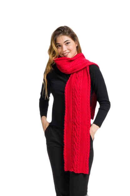 Sophia: cachecol feminino em lã merino