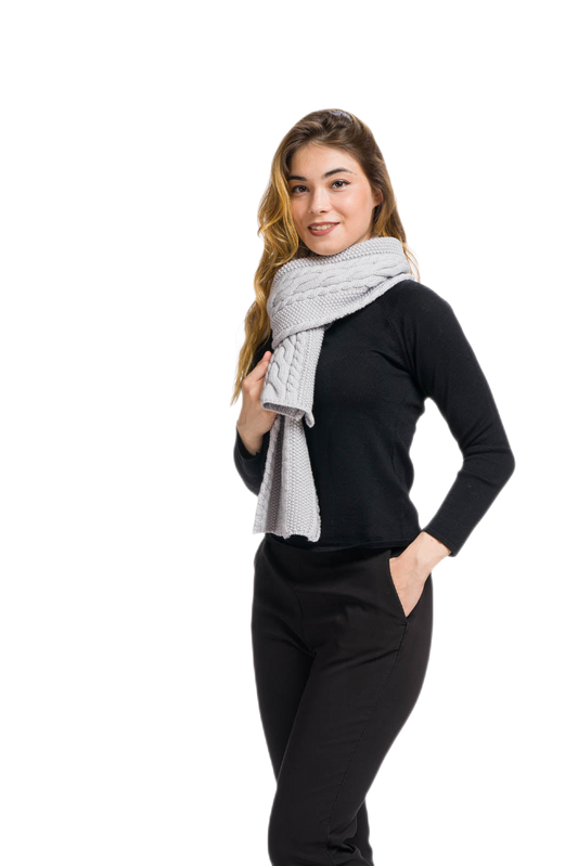Sophia : écharpe femme en laine mérinos