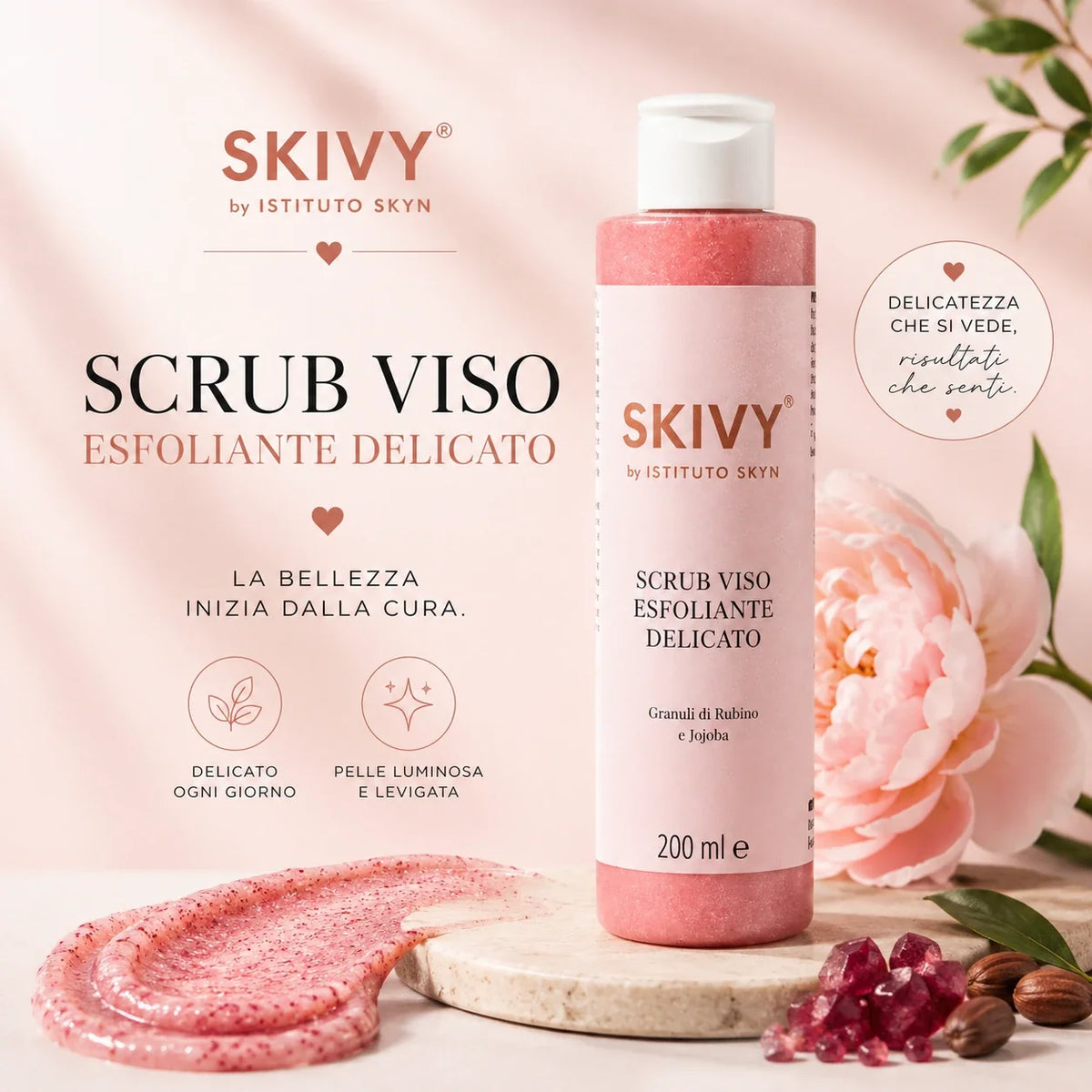 Scrub Viso Esfoliante Delicato – Pelle Liscia, Luminosa e Rigenerata - 250ML