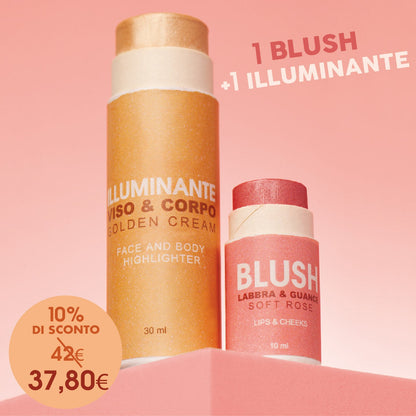 Iluminador Oro + Rubor Rosa