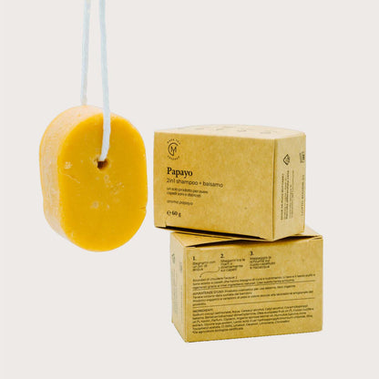 Papayo 2-in-1 solid shampoo and conditioner