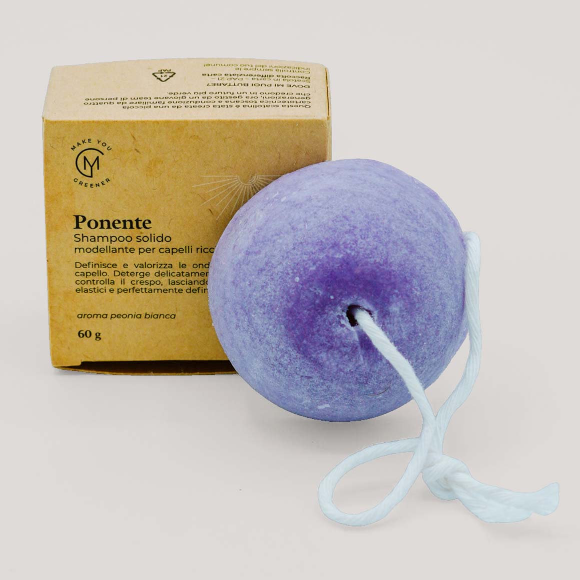 Ponente solid shampoo for curly and wavy hair