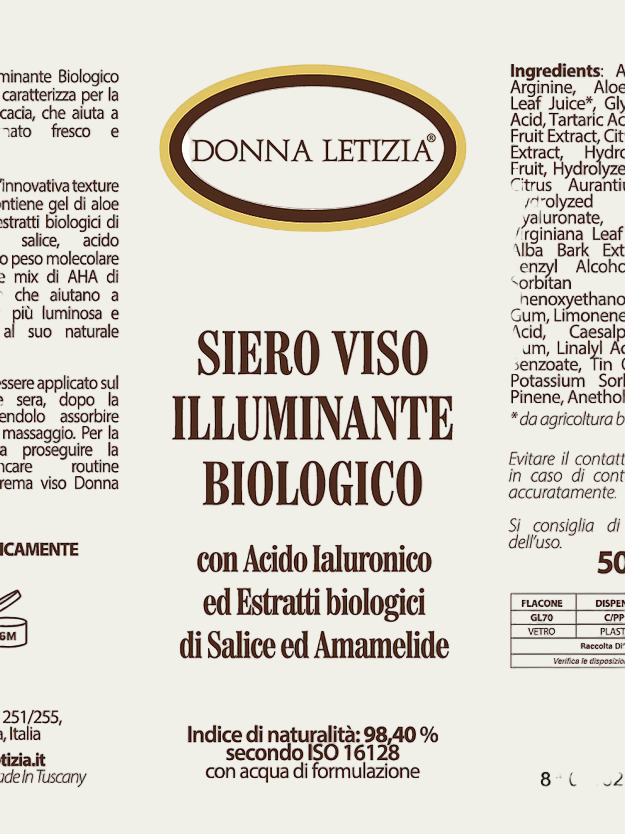 siero viso illuminante donna letizia 2