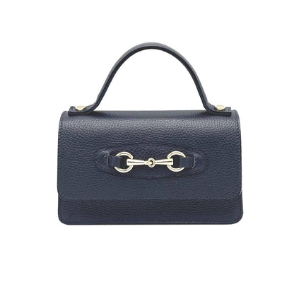 Sofia Tasche aus genarbtem Leder mit Kettenriemen