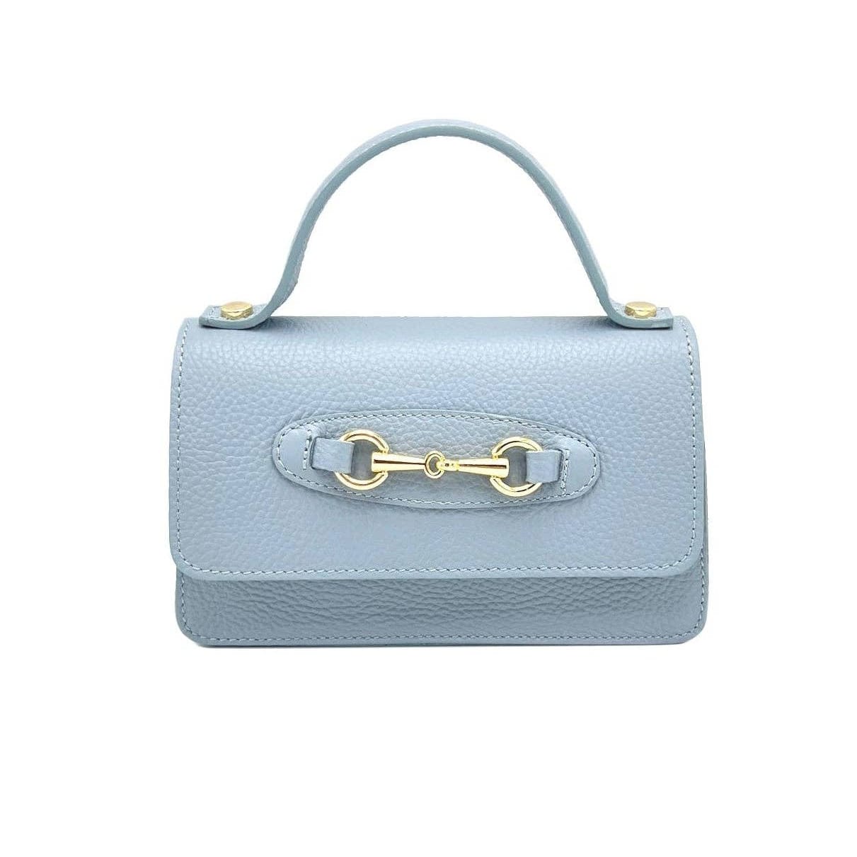 Sofia Tasche aus genarbtem Leder mit Kettenriemen