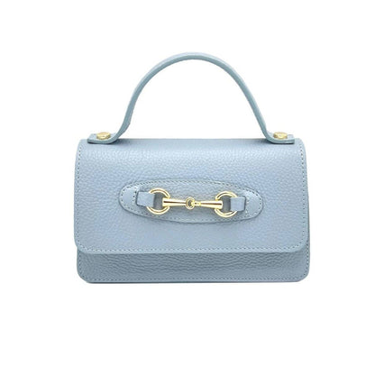 Sofia Tasche aus genarbtem Leder mit Kettenriemen