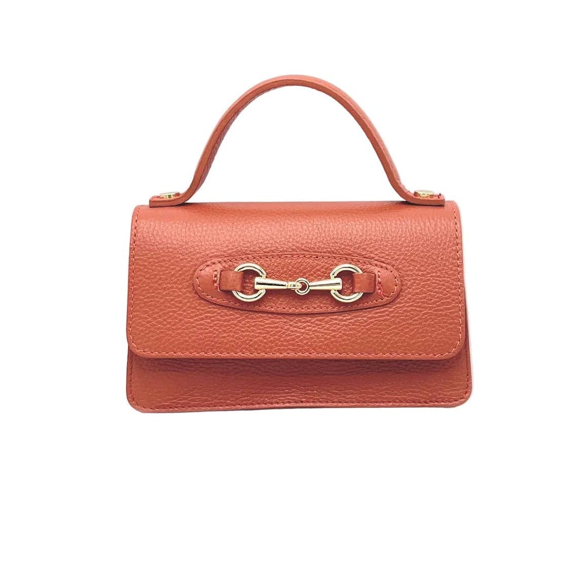 Sofia Tasche aus genarbtem Leder mit Kettenriemen