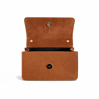 Sofia Tasche aus genarbtem Leder mit Kettenriemen