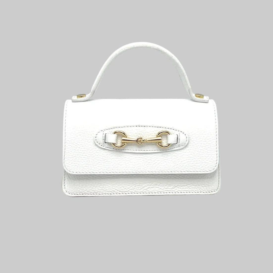 Sofia Tasche aus genarbtem Leder mit Kettenriemen