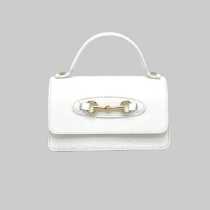 Sofia Tasche aus genarbtem Leder mit Kettenriemen