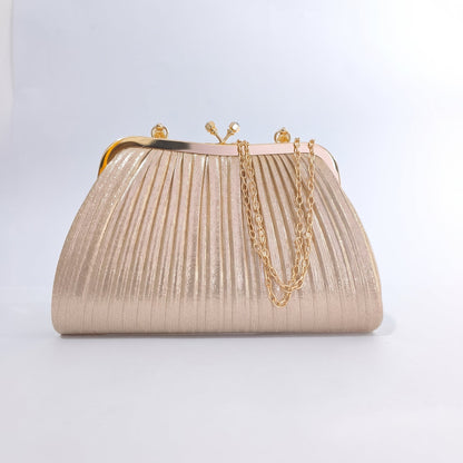 Soft Pouch Bolsa com strass dourado