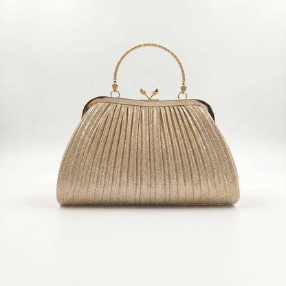 Soft Pouch Bolsa com strass dourado