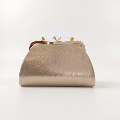 Soft Pouch Bolsa com strass dourado