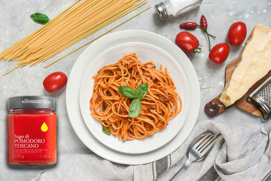 Salsa de tomate toscano con aceite de oliva extra virgen 320gr