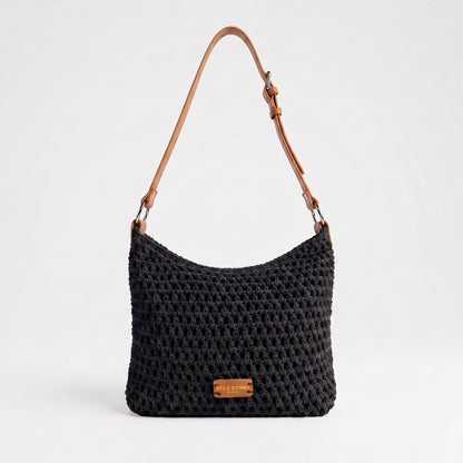 Geflochtene Hobo-Tasche aus Baumwollkordel