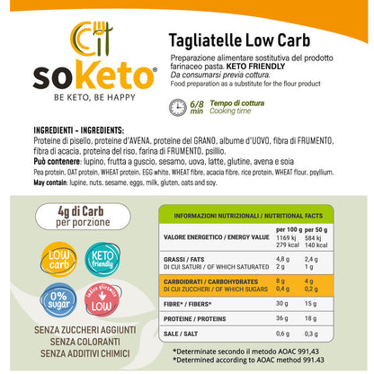Tagliatelle Keto Low carb 250gr