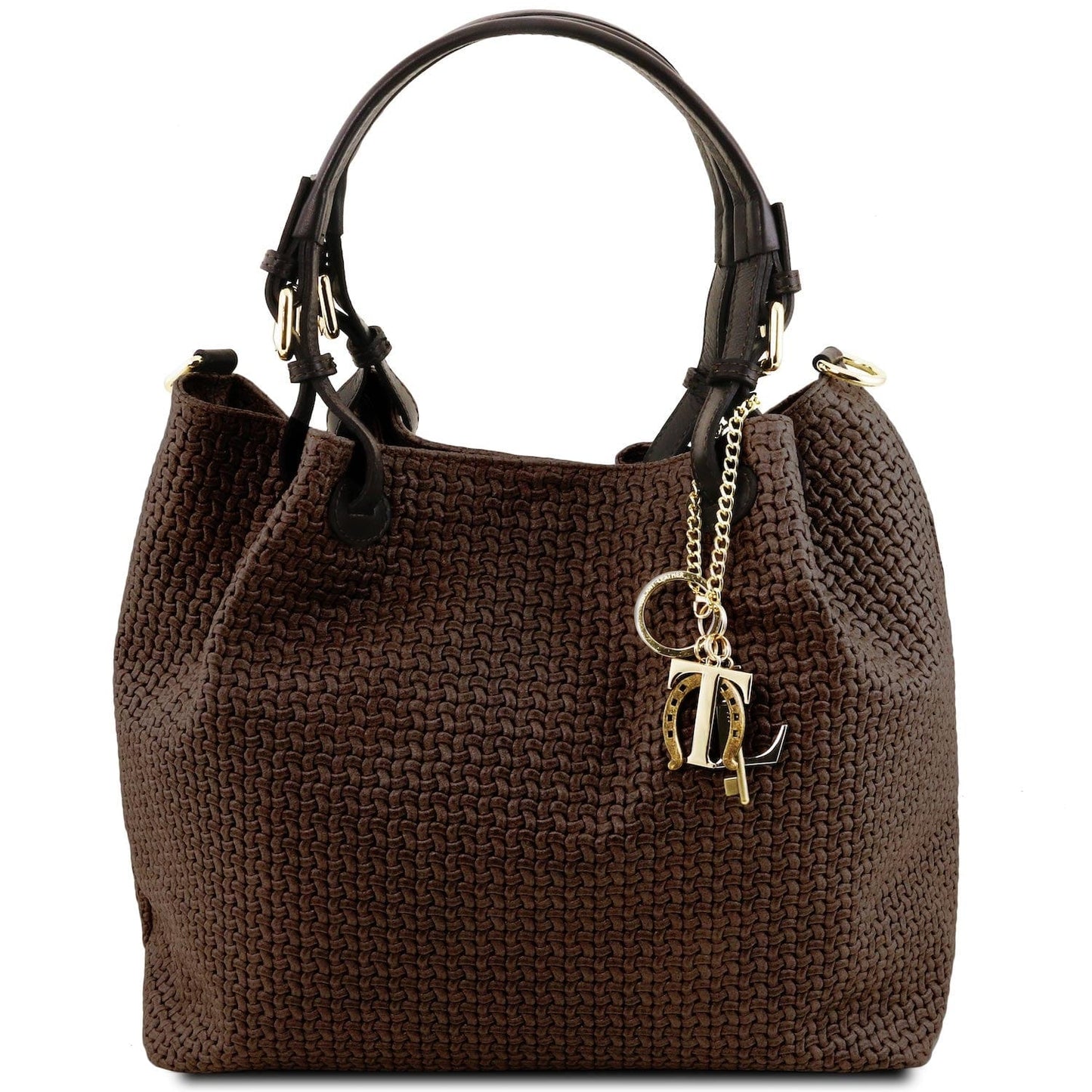 TL KeyLuck – Borsa Shopping in Pelle Stampata Woven | TL141573