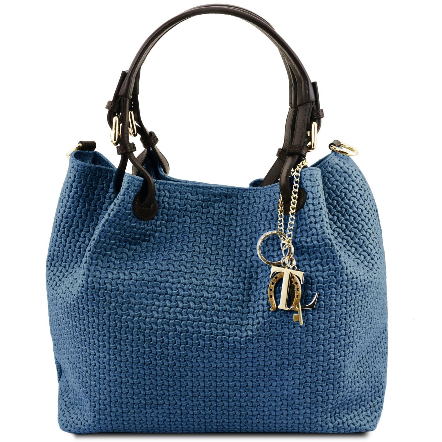 TL KeyLuck – Borsa Shopping in Pelle Stampata Woven | TL141573