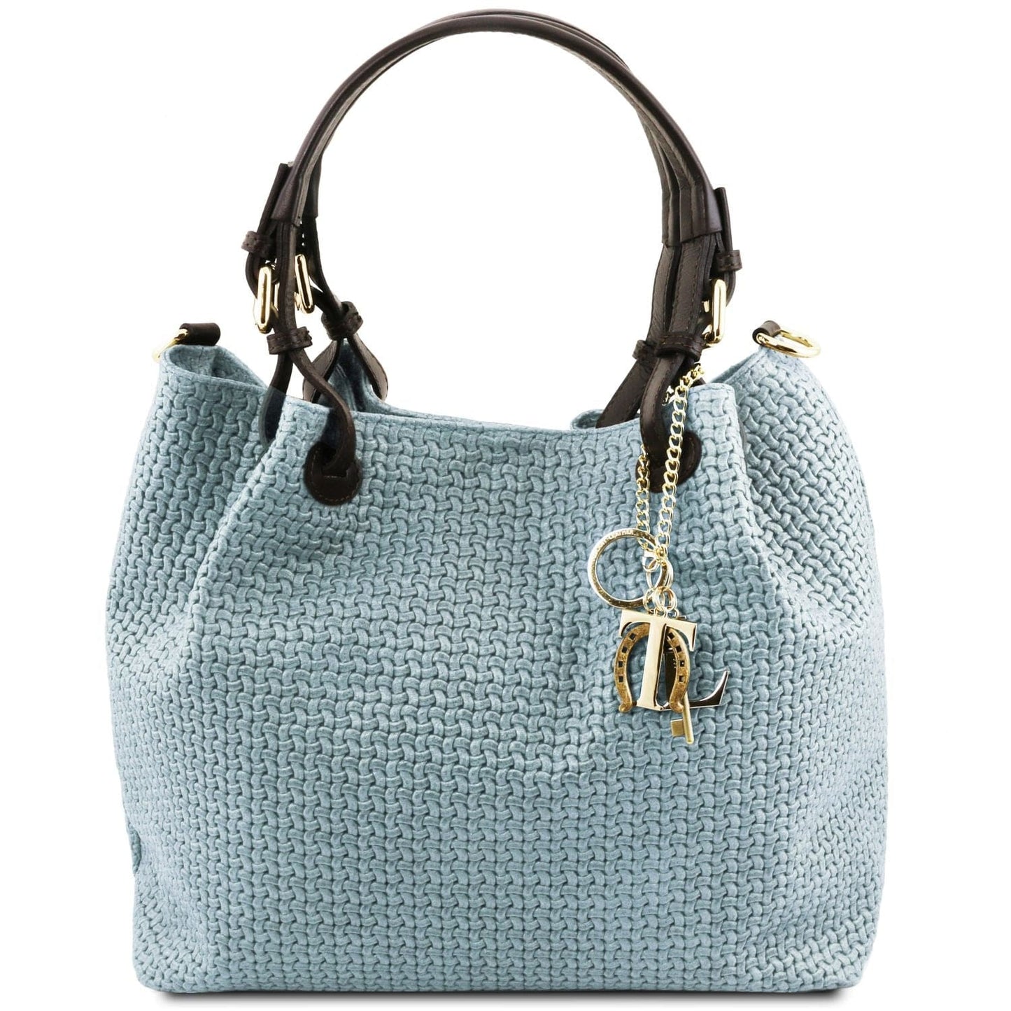 TL KeyLuck – Borsa Shopping in Pelle Stampata Woven | TL141573