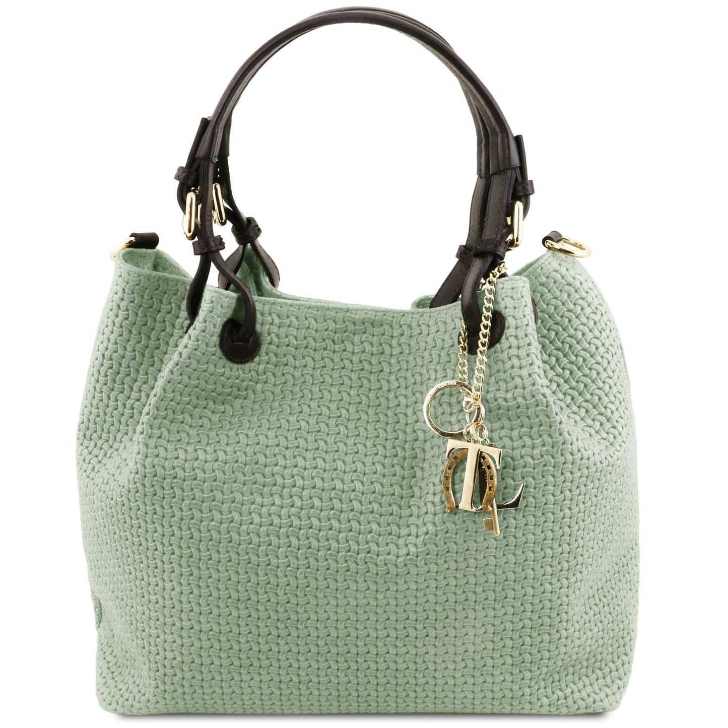 TL KeyLuck – Borsa Shopping in Pelle Stampata Woven | TL141573