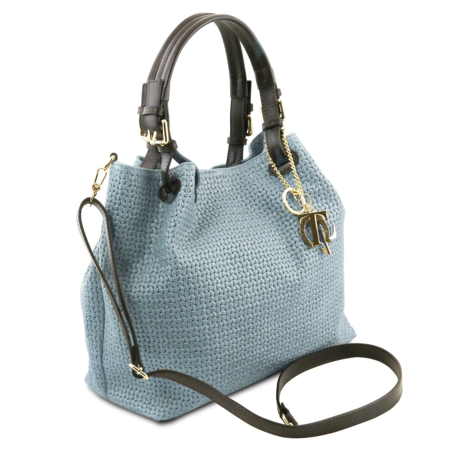 TL KeyLuck – Borsa Shopping in Pelle Stampata Woven | TL141573