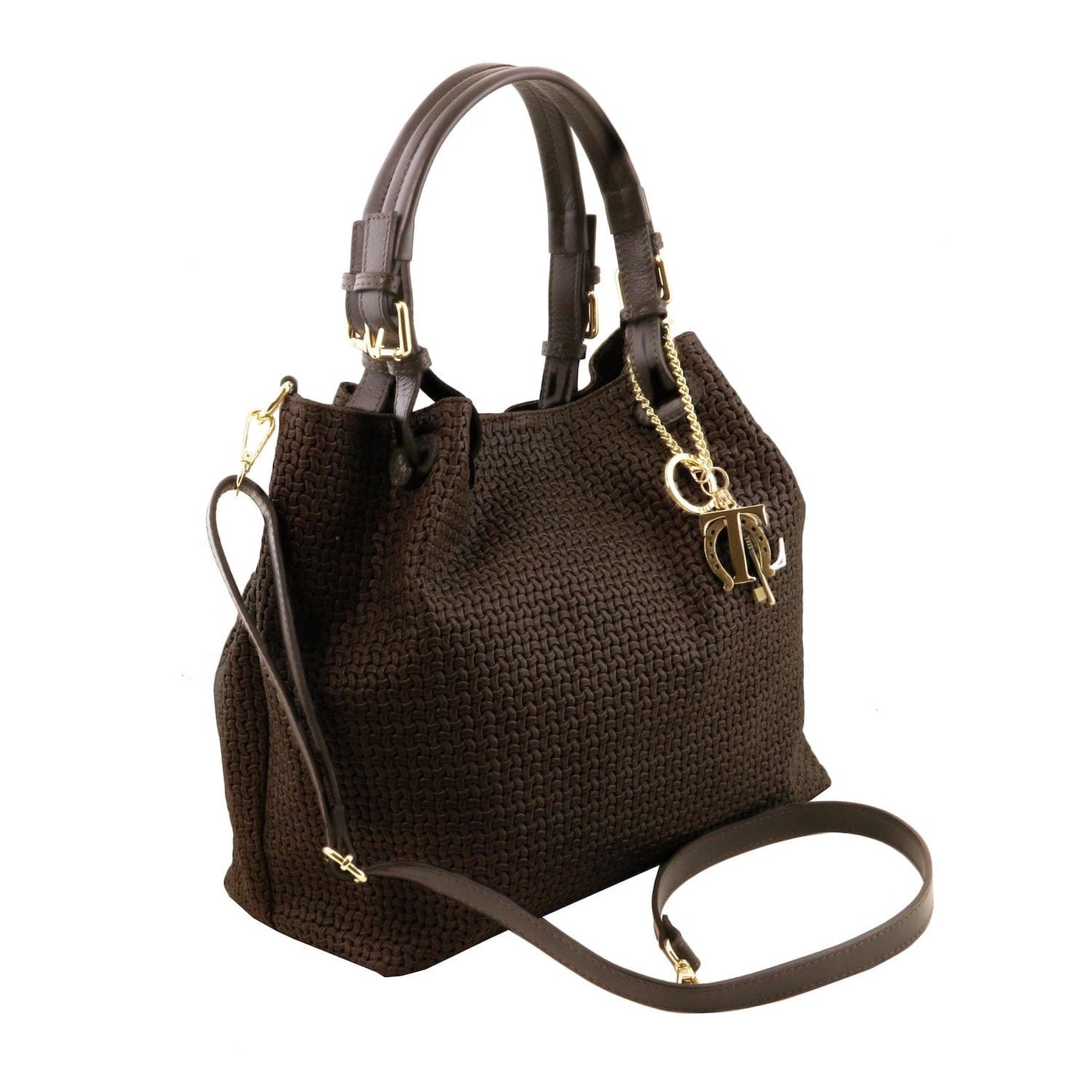 TL KeyLuck – Borsa Shopping in Pelle Stampata Woven | TL141573
