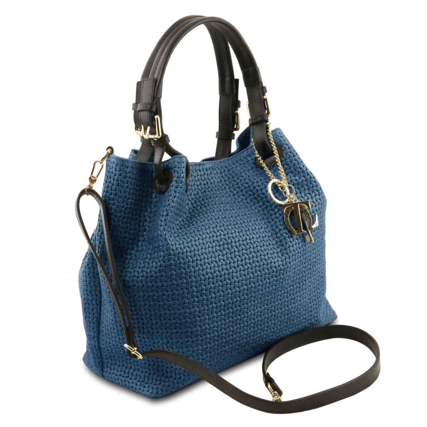 TL KeyLuck – Borsa Shopping in Pelle Stampata Woven | TL141573
