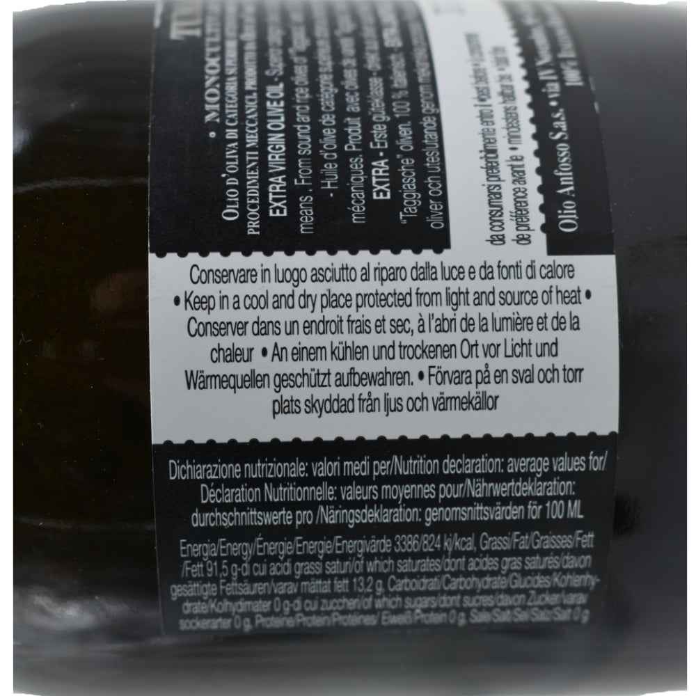 Natives Olivenöl extra aus Ligurien „Monocultivar Taggiasca“ 500ml.