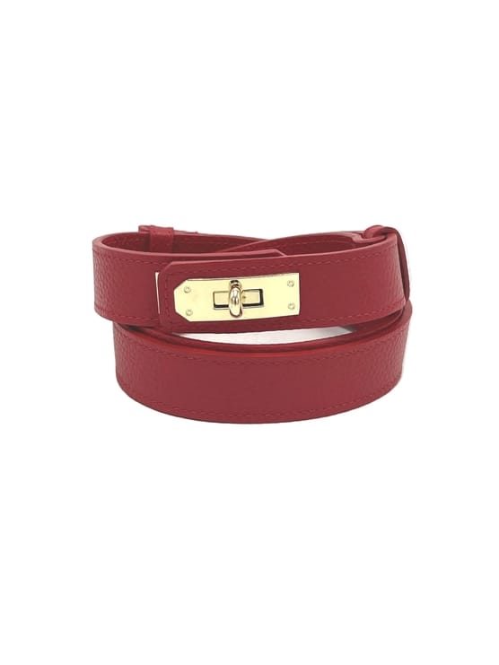 Cintura Skinny Regolabile in Pelle da Donna – Artigianale