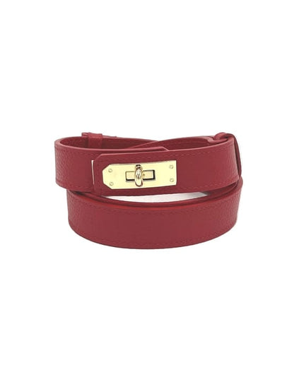 Cintura Skinny Regolabile in Pelle da Donna – Artigianale