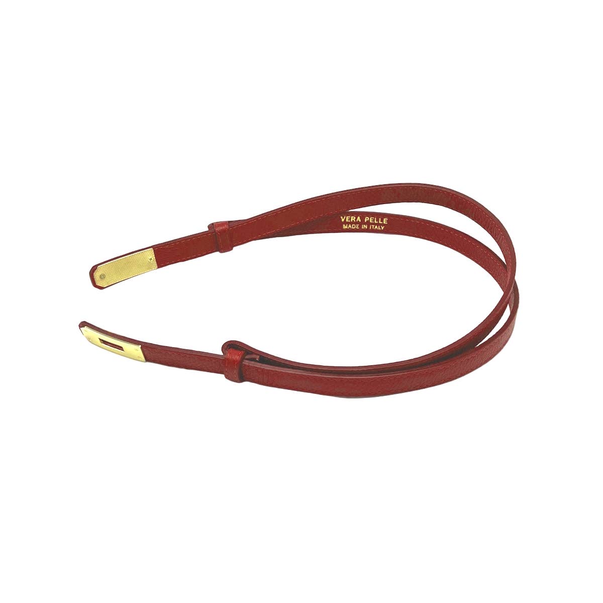 Cintura Skinny Regolabile in Pelle da Donna – Artigianale