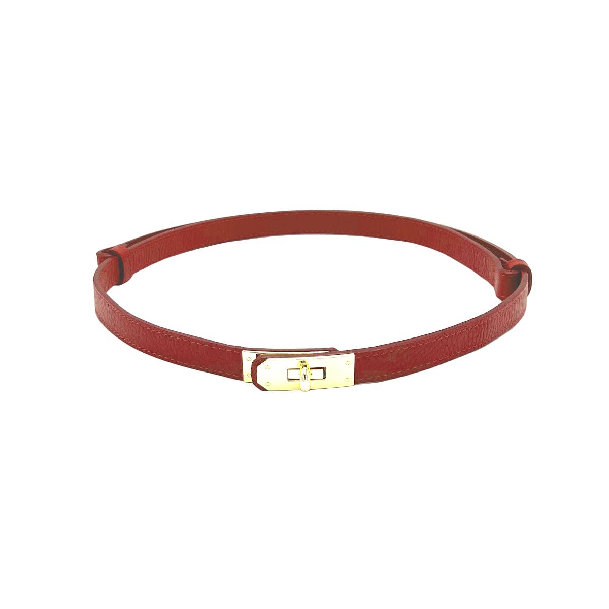 Cintura Skinny Regolabile in Pelle da Donna – Artigianale
