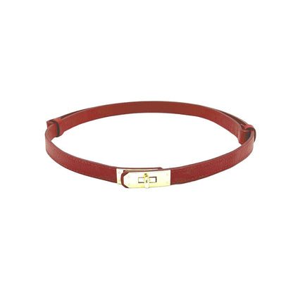 Cintura Skinny Regolabile in Pelle da Donna – Artigianale