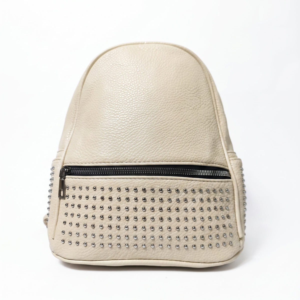 Woven Faux Leather Backpack