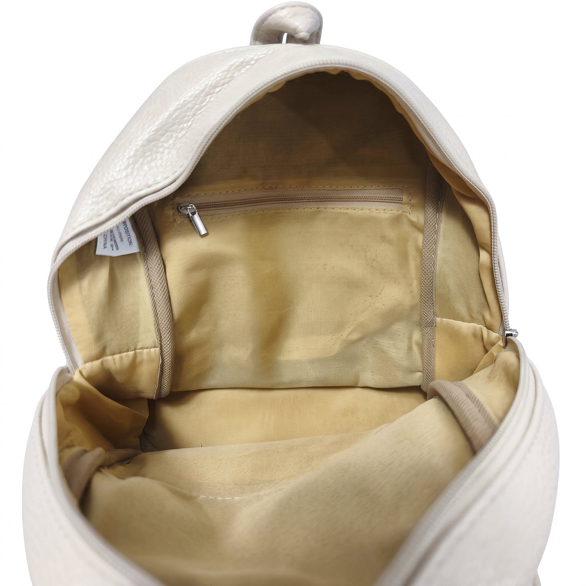 Woven Faux Leather Backpack