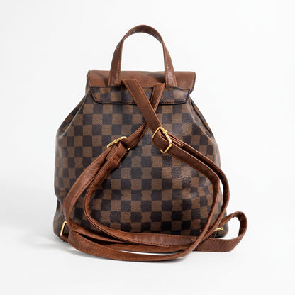 Rucksack aus braunem Kunstleder