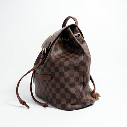 Rucksack aus braunem Kunstleder