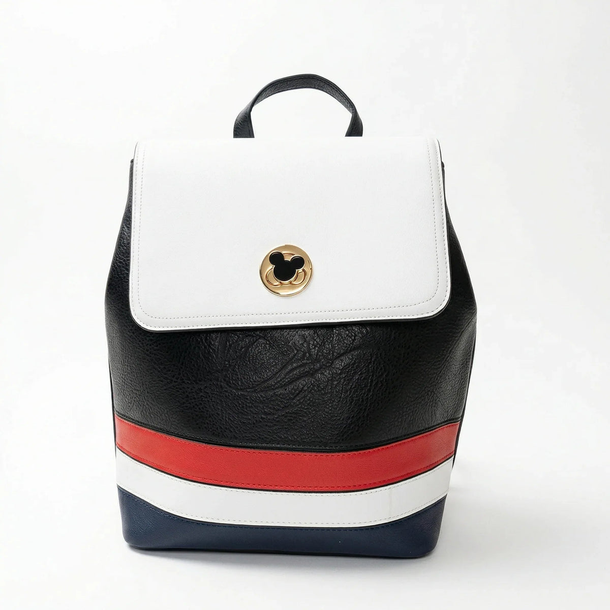 Tricolor Backpack with Cartoon Design