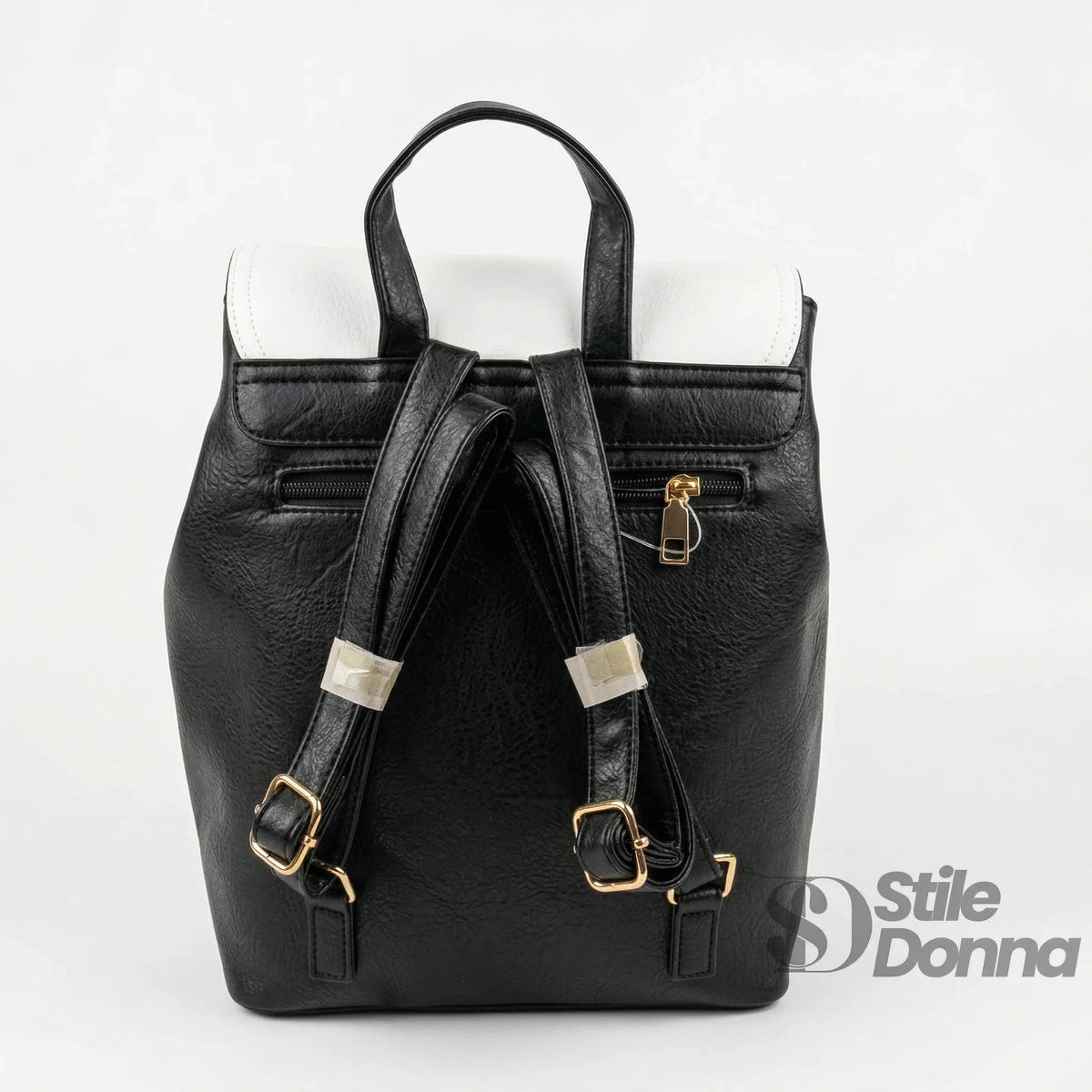 Tricolor Backpack with Cartoon Design